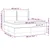 vidaXL Box spring postelja z vzmetnico LED taupe 180x200 cm blago