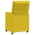 Blagovačke stolice s kotačima 2 pcs Žuta 58 x 67 x 97 cm Baršun