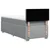 Vidaxl Box spring postelja z vzmetnico svetlo siv 100x200 cm blago