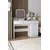 Hanah Home Sto za šminkanje Harmony 2 Square, 124 x 135 x 40 cm, Beli
