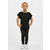 Girls organic T-shirt with extended shoulder black