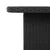 Vrtni stol crni 80 x 80 x 71 cm od poliratana i bagremovog drva