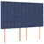 Vidaxl Box spring postelja z vzmetnico LED modra 140x200 cm blago