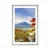 Plakat s paspartujem pogled na Chureito Pagodo in goro Fuji - 30x45 silver