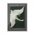 WallXpert uramljena slika 115232, The White Swan Hilme af Klint, beli labud na tamnoj pozadini, 50 x 70 cm, beli ram