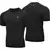 RDX Muška sportska kompresiona majica kratkih rukava Rash guard T15, Crna