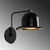 Opviq Zidna lampa E27 Max 40W, Crna