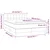 Den Box spring postelja z vzmetnico LED temno siva 140x200 c