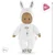 Bubica Sweet Heart White Bunny Mon Doudou Corolle s črnimi očmi in kapuco 30 cm od 0 mesecev