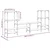 TV ormarić crni 206,5 x 28,5 x 95 cm od konstruiranog drva