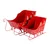 S/2 Dekor sanke, irvasi,crvene metal 142176