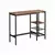 Songmics Barska miza 110x40x90 cm rjava