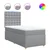 Box spring postelja z vzmetnico svetlo siva 80x200 cm blago