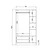 Hanah Home Ormar Rb-155, 90x180x45 cm, Beli