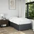 Vidaxl Posteljni okvir brez vzmetnice temno siv 100x200 cm blago