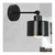 Zidna lampa 1xE27/20W/230V crna