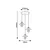 RABALUX Visilica Nesrin E27 3X40W Zlato RAB-3520-MIX