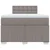 Vidaxl Box spring postelja z vzmetnico taupe 120x190 cm blago