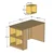 Hanah Home Radni sto Box 845HCT3806
