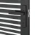 Staklena vrata Prugasti Crna 93 x 3,5 x 201,5 cm Aluminij