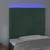 LED uzglavlje tamnozeleno 90x5x118/128 cm baršunasto