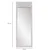 Hanah Home Samostojeće ogledalo Lotus, 55x155x2 cm, Belo