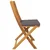 Sklopiva stolica s jastukom 4 pcs Siva 49 x 57,5 x 92 cm
