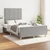 Vidaxl Posteljni okvir brez vzmetnice siv 120x190 cm blago