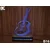 Black Cut 3D Lampa Gitara RGB