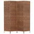 shumee vidaXL 4-delni paravan rjave barve 163x180 cm vodni hijacint