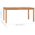 Vrtni blagovaonski stol 160 x 80 x 77 cm od masivne tikovine