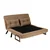 Atelier del Sofa Dvosed na razvlačenje Sando 2 Svetlobraon