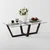 Hanah Home Klub sto Amalfi 105x35x65cm Antracit