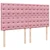 Vidaxl Box spring postelja z vzmetnico roza 200x200 cm žamet