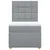 Vidaxl Box spring postelja z vzmetnico svetlo siva 90x190 cm blago