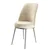 Hanah Home set trpezarijskih stolica Dexa 2 kom, krem tkanina Babyface, hromirane metalne noge