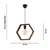 OPVIQ Luster Hexagon Single Dark