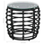 3-dijelni bistro set od poliratana crni