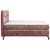 Esposa BOXSPRING POSTELJA 140 cm  x 200 cm , tekstil vinsko rdeča