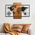 Fusione Naturale -5 BlackWalnut Decorative Wooden Wall Accessory