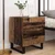 Noćni ormar 2 pcs Stari drvo i crna 40 x 35 x 47,5 cm