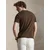 Polo Ralph Lauren Majica 710671438533 Temno rjava Custom Slim Fit