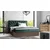 Boxspring postelja Wood 7 - 140x200 cm - temni hrast