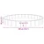 vidaXL Bazen za pse Modra O300 x 38 cm Gosta PVC