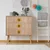 Hanah Home Komoda City Trio Seed, 80x89x40 cm, Boja hrasta