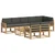 Set vanjskih sofa s jastukom 9 pcs Bijela i antracit Poliester