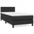 vidaXL Box spring postelja z vzmetnico črn 90x190 cm umetno usnje