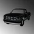 Wallity Zidna dekoracija Chevrolet C-K (1994 - 1996), 60 x 39 cm, Crna