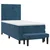 Vidaxl Box spring postelja z vzmetnico temno modra 90x200 cm žamet