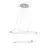 LED luster na sajli CASHMERE LED/75W/230V prečnik 59,5 beli